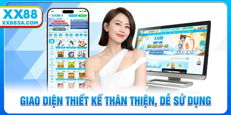 giao diện thiết kế thân thiện